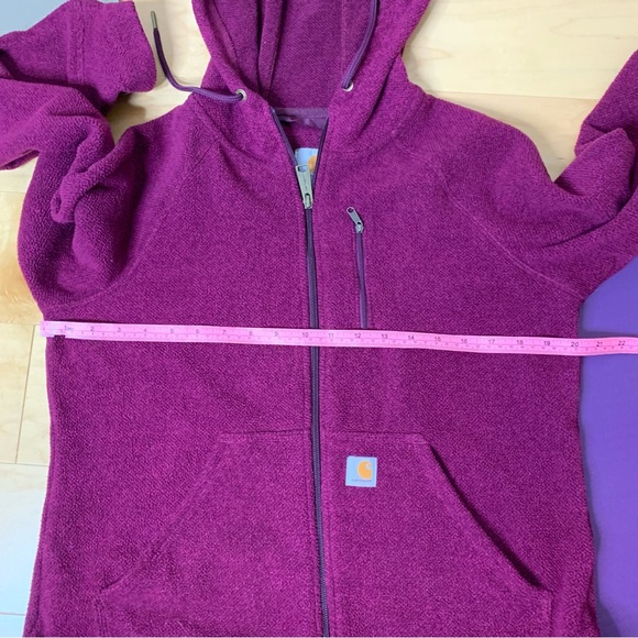 Carhartt Kentwood Purple Fleece Zip Jacket - Picture 6 of 6